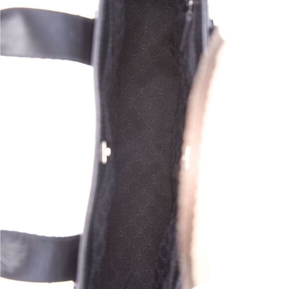 Gucci  brown leather tote with web strap - Picture 9 of 16